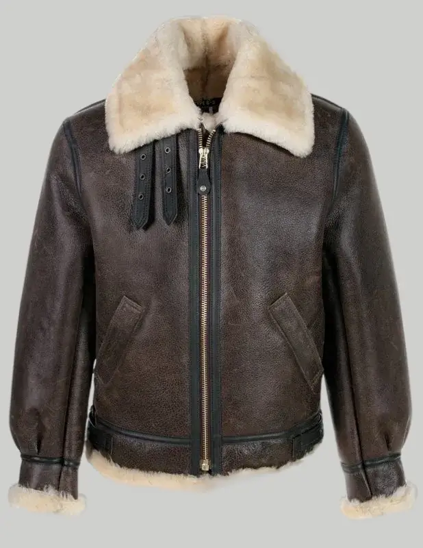 Leon Kennedy RE4 Jacket | Resident Evil Classic B-3 Sheepskin Jacket